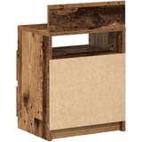 vidaXL Nočna omarica z 2 predaloma starinski les 40x33x60 cm | Shoptok.si