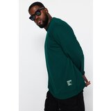 Trendyol Emerald Men's Plus Size Regular/Regular Cut, Comfortable with Labels, Cotton Sweatshirt. | Shoptok.si