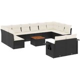 vidaXL 13-dijelni set vrtnih sofa s jastucima poliratan crni | shoptok.hr