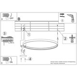  Stropna svetilka RIO 78 črna 3000K, (21348015) | Shoptok.si