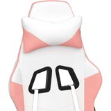  Masažni gaming stol Bela in roza umetno usnje | Shoptok.si
