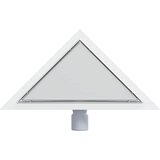  2 u 1 Trokutasti Tuš Odljev Srebrno 32 x 32 x 7,5 cm | shoptok.hr