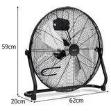  Ventilator s 3 brzine, kut nagiba 145°, podesiv (crn) | shoptok.hr