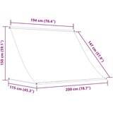 Tenda na uvlačenje 200 x 150 cm žuto-bijela | shoptok.hr