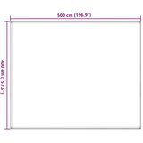  Tepih za šator antracit i bijeli 400 x 500 cm HDPE | shoptok.hr
