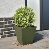 vidaXL Vrtna sadilica maslinastozelena 30x30x30 cm čelična Cijene