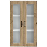  Zidni stakleni ormarić Umjetnički hrast 60 x 31 x 100 cm | shoptok.hr