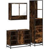 vidaXL 3-dijelni set kupaonskog namještaja boja hrasta drveni | shoptok.hr