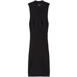 Bershka Pletena obleka črna | Shoptok.si