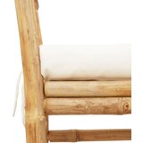  Klupa za vrt s jastučićem 110 cm od bambusa | shoptok.hr