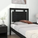  Uzglavlje za krevet crno 80,5 x 4 x 100 cm od masivne borovine | shoptok.hr