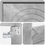  Ormar za cipele na zidu ALKMAAR 71 x 17 x 43 cm Betonska siva - Betonska siva | shoptok.hr