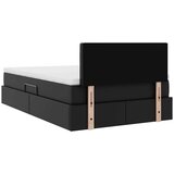 Postelja s shranjevanjem Črna 120 x 190 cm Umjetno usnje, (5000101204) | Shoptok.si