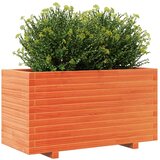 vidaXL Vrtna sadilica voštano smeđe boje 90x40x49,5 cm od borovine | shoptok.hr