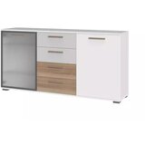 Jela KOMODA D8-Bela mat lak/perla siva mat lak/pacifik oreh | Shoptok.si