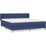  Box spring postelja z vzmetnico modra 180x200 cm blago, (20894250) | Shoptok.si