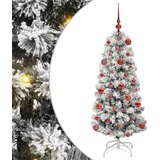 Umjetno božićno drvce s nogom s stalakom Zelena i bijela 120 cm | shoptok.hr