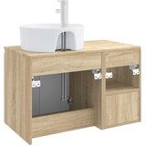  Set namještaja za kupaonicu 2 kom. Hrast sonoma Smeđa 49,5 x 44,5 x 82 cm | Shoptok.si