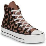 Converse CHUCK TAYLOR ALL STAR LIFT PLATFORM LEOPARD REMIX Smeđa