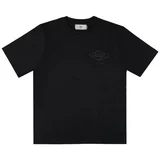 SANJO Majice & Polo majice Flocked Logo T-Shirt - All Black Črna
