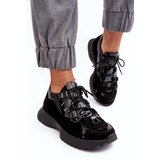 Zazoo Women's Leather Lacquered Sports Shoes Cene