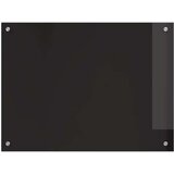 vidaXL Zaščita za kuhinjo Črna 80 x 60 x 0.8 cm kaljeno steklo | Shoptok.si