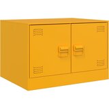 Furnova Klubska mizica gorčično rumena 67x50x44 cm jeklo, (21913523) | Shoptok.si