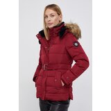 Pepe Jeans Pernata jakna FRIDA za žene, boja: crvena, za zimu | shoptok.hr