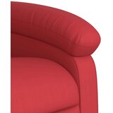  Naslanjač s funkcijo vstajanja rdeče umetno usnje | Shoptok.si