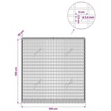  Gabion s žicom debljine 3 5 mm i mrežom 5x2 5 cm 100x20x100 cm - 20 cm 100 cm 100 cm | shoptok.hr