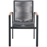 Amatio STOL tikovina aluminij antracit, barva tikovine | Shoptok.si