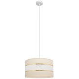  Luster na sajli HELEN 1xE27/15W/230V, prečnik 35 cm, krem/zlatna | Eponuda.com