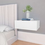 vidaXL Stenska nočna omarica bela 40x30x15 cm iverna plošča Cene