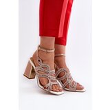 S. BARSKI Women's Embellished Sandals with Stiletto Heel D&A | Shoptok.si