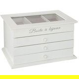 Atmosphera Kutija za nakit 3 fioke 25x17x14,9 drvo bela (157104) | ePonuda.com