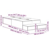 vidaXL okvir postelje za shranjevanje Siva sonoma Inženirski les | Shoptok.si