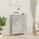  Komoda siva boja betona 70x34x90 cm od konstruiranog drva | shoptok.hr
