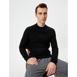Koton Slim Fit Sweater Knitwear Stand Collar Raglan Sleeve Textured | shoptok.hr