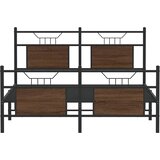  Okvir kreveta bez madraca smeđi hrast 140x200 cm izrađeno drvo | shoptok.hr