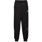 Spodnji deli trenirke POWER COLORBLOCK HIGY WAIST Črna