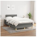  S oprugama i madracem tamnosivi 120 x 200 cm od tkanine | shoptok.hr