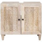vidaXL Kupaonski ormar Zidne Bijelo 62 x 33 x 58 cm Masivno drvo manga | shoptok.hr