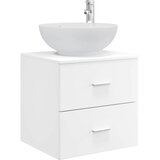 vidaXL Umivalnik s pritrditev na steno Bela 49,5 x 44,5 x 66,5 cm, (5000245584) | Shoptok.si