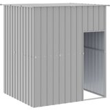 vidaXL Pasja uta s streho svetlo siva 165x153x181 cm pocinkano jeklo, (20956977) | Shoptok.si