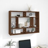 vidaXL zidna polica boja smeđeg hrasta 75x16x55 cm konstruirano drvo Cijene