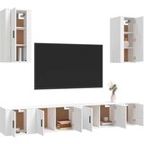 vidaXL 6-dijelni set TV ormarića bijeli od konstruiranog drva | shoptok.hr