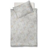 Fleuresse posteljnina modern garden b 140/200 cm mako saten siva, svetlo siva | Shoptok.si