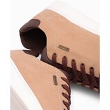 Ombre Men's shoes sneakers with combined materials - brown | Shoptok.si