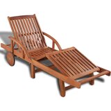 Maison Chic Ležalnik - Sončna ležalnik iz trdnega akacijevega lesa, (22043174) | Shoptok.si