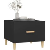 vidaXL Klubska mizica črna 50x50x40 cm konstruiran les | Shoptok.si